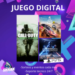 Star Wars Battlefront II + Dakar 18 + Call of duty Modern Warfare 1 remasted