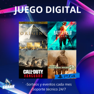Call of Duty: Vanguard  + Assassins Creed Origenes Gold Edición + Battlefield 2042 + Call of duty Modern Warfare ll campaña remasted