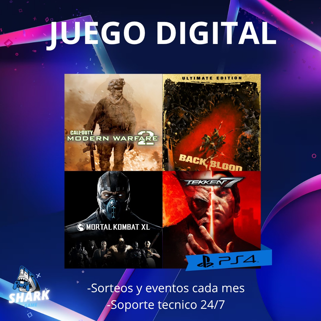 TEKKEN 7 + Back 4 Blood Ultimate + COD Modern Warfare 2 Campaign Remastered +MK XL