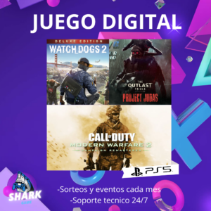 The Outlast Trials + COD MW2 Campaña Remasted + Watch Dogs 2 Deluxe