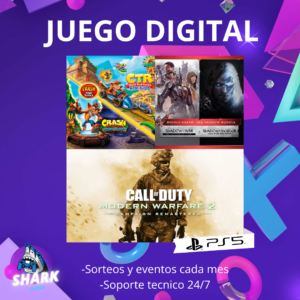 Crash Team Racing Nitro-Fueled + Sane Trilogy + Shadow of War DEFINITIVA + Mordor GOTY + COD Modern Warfare 2 Campaña Remasted
