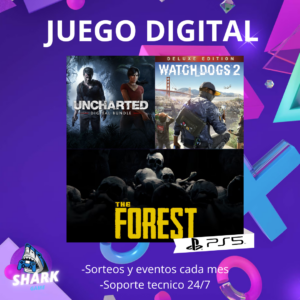 UNCHARTED 4 The Lost Legacy + Watch Dogs 2 Deluxe + The Forest