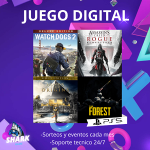 THE FOREST + Watch Dogs 2 Deluxe + Assassin’s Creed Rogue Remastered + Assassin’s Creed Origen Gold
