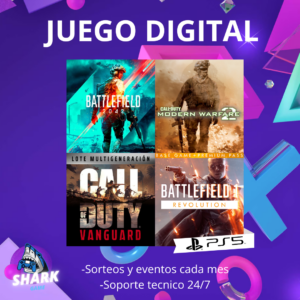 Battlefield 2042 + Battlefield 1 + COD Vanguard + COD MW2 Campaña Remasted