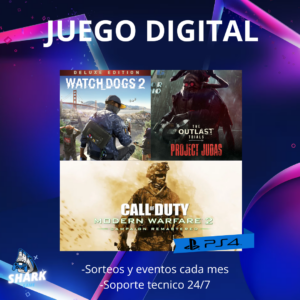 The Outlast Trials + COD MW2 Campaña Remasted + Watch Dogs 2 Deluxe