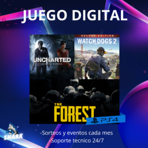 UNCHARTED 4 The Lost Legacy + Watch Dogs 2 Deluxe + The Forest