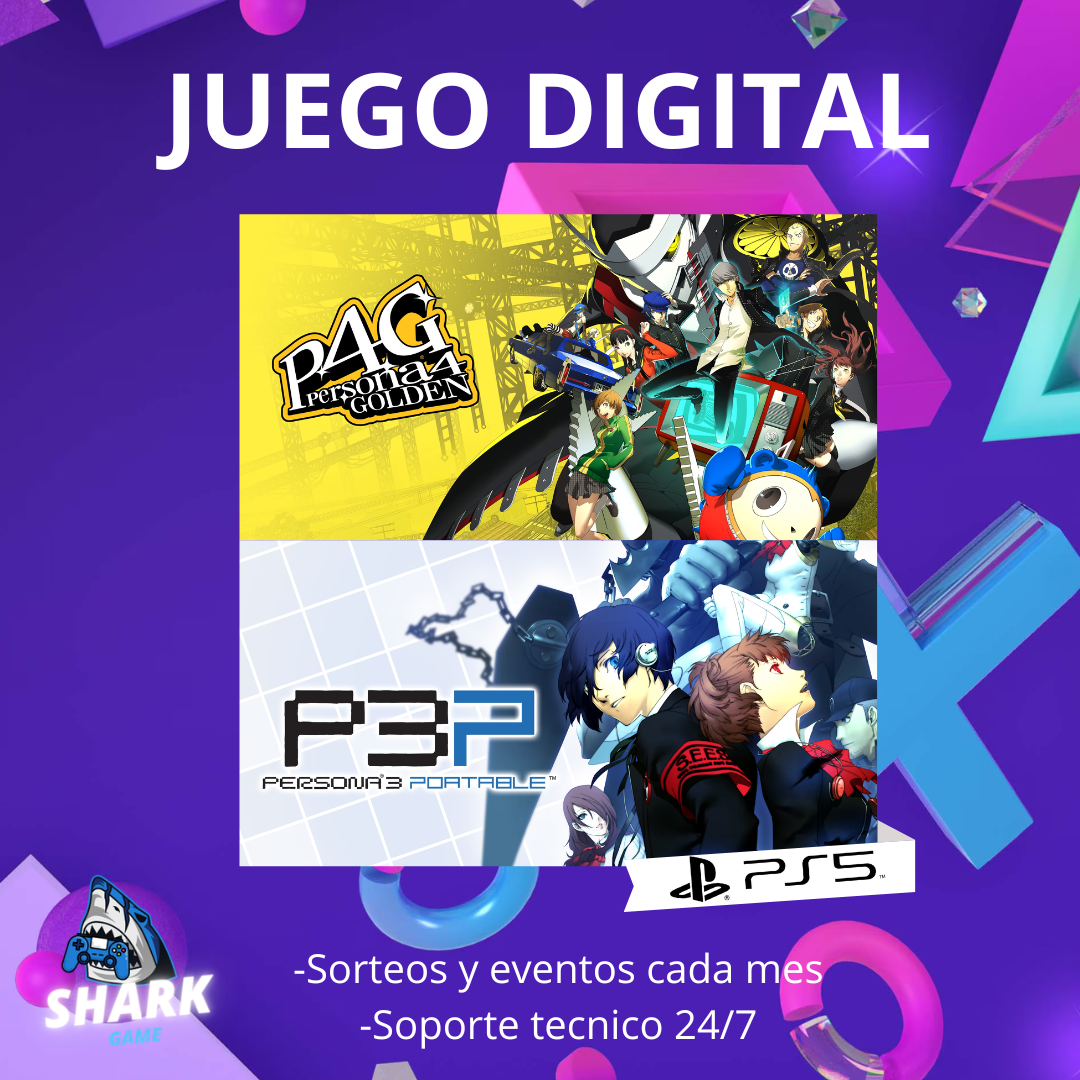 Paquete Persona 3 portátil y Golden Persona 4